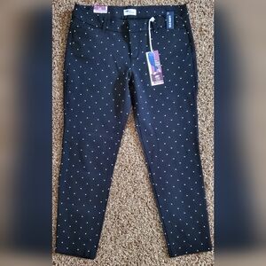Old Navy Polka Dot Diva skinny ankle pant